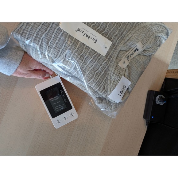 Three Bird Nest Dress Womens Medium Tan Boho Smocked Cotton Gauze Oversized NWT - Picture 8 of 8